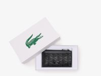Кожаный кошелёк-монетница Lacoste Monogram на молнии