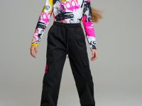 Брюки текстильные для девочек