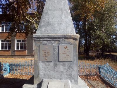 Братская могила погибших партизан