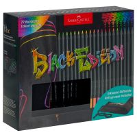 Набор карандашей цветные Faber-Castell "Black Edition", 72 цв., трехгран., черное дерево, заточен.,