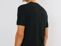 Вязаная футболка из пряжи, Черный