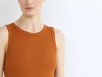 Платье-майка из трикотажа, Оранжевый