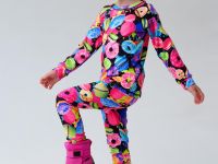 Термокомплект трикот. для девочек: фуфайка (футболка) с длин. рук, брюки для эпизод. использования