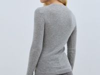 Вязаный джемпер с шерстью, Серый
