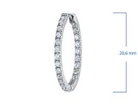 Серьги из белого золота с бриллиантами э4701сг05153000