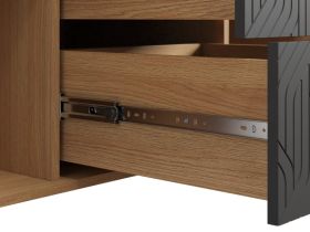 Тумба Монблан 139x76 Косы Графитовый