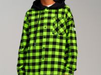 Рубашка текстильная с капюшоном из трикотажа для мальчиков