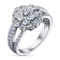 Кольцо из белого золота э4012кц07240368