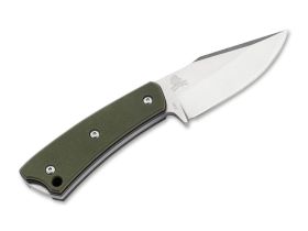 Нож с фиксированным клинком Boker Piranha, сталь 440C, рукоять G10, зеленый