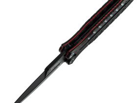 Нож-бабочка (балисонг) Ромул Black, сталь AUS-8, рукоять G10