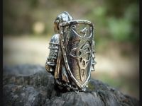 Бусина для темляка Рыцарь Dark Souls, мельхиор