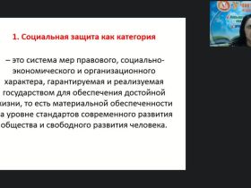 Международный вебинар "Теоретические основы социальной защиты населения"