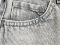 Джинсовая мини-юбка для девочек, Серый