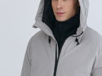 Утеплённая куртка с капюшоном, Бежевый