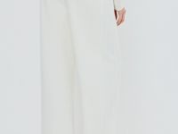 Широкие брюки с лампасами, Бежевый