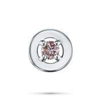 Классическая подвеска из белого золота э0912пд11172000_pink