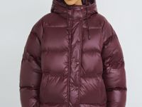 Пуховик с натуральным утеплителем, Фиолетовый