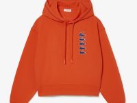 Женская толстовка Lacoste свободного кроя с капюшоном