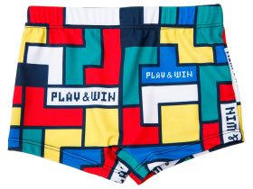 Плавки-шорты трикотажные для мальчиков, короткие