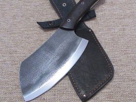 Тяпка Туристическая №1, сталь ХВГ, граб, Мастерская Ваулина