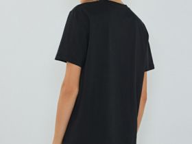 Футболка с принтом, Черный