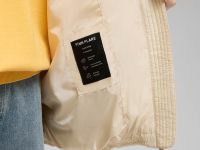 Удлиненный пуховик с капюшоном