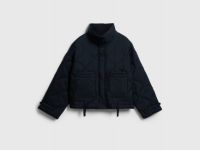 Утеплённая короткая куртка, Черный