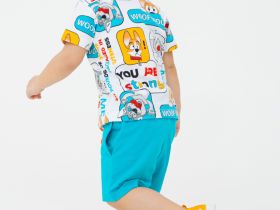 Комплект детский трикотажный для мальчиков: фуфайка (футболка), шорты