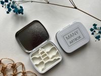 Палетка для красок "Маяк" 6х5 см, цвет белый, пластик белый