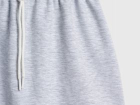 Трикотажная юбка для девочек, Серый