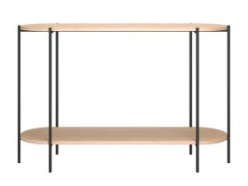 Консоль Смус 120x35 Древесный натуральный/Черный