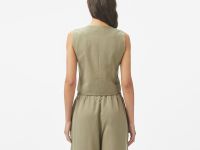 Женская облегающая блузка-жилетка Lacoste