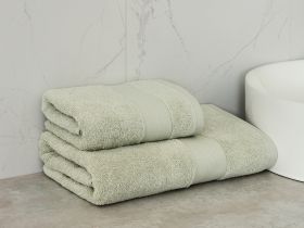 Полотенце махровое Lordy, серо-зеленое