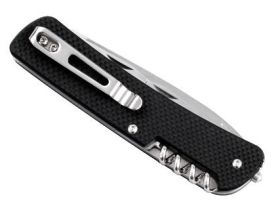 Нож Ruike L32-B, сталь Sandvik 12C27, рукоять G10, черный