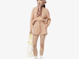 Женская толстовка Lacoste свободного кроя с капюшоном