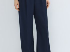 Широкие брюки, Синий