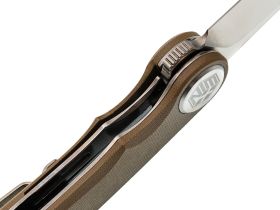 Складной нож Dr.Tech W3618GD, сталь D2, рукоять G10, песочный