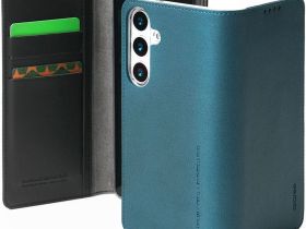 Чехол Araree Mustang Diary для Galaxy для Galaxy S25 кожа синий