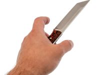 Нож Pocket Wolf Танто, сталь AUS10Co, рукоять G10, черно-оранжевый