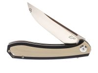 Складной нож Eafengrow EF947, сталь D2, рукоять G10, черный/бежевый