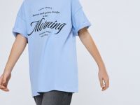 Футболка с вышивкой для девочек, Голубой