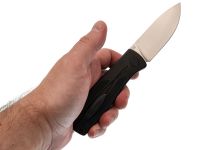 Складной автоматический нож Steelclaw Карма-1, сталь D2, рукоять алюминий, чёрный