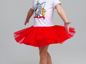 Платье трикотажное для девочек