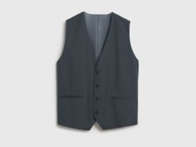 Жилет в полоску O'STIN x Яндекс Книги, Серый