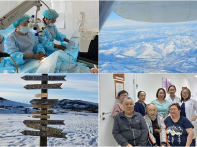 Фото и видео: мобильные офтальмологи посетили заснеженный Тикси в мае