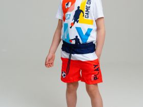 Шорты текстильные плавательные для мальчиков, средней длины