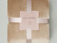 Плед Сверхмягкий/Supersoft, серо-бежевый