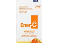 Ener-C, витамин C, смесь для приготовления мультивитаминного напитка со вкусом апельсина, без сахара, 1000 мг, 30 пакетиков, 5,35 г (0,2 унций) в каждом