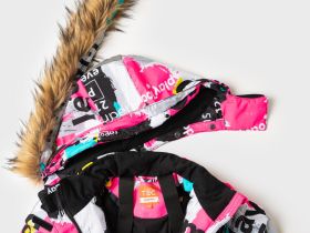 Комбинезон текстильный с полиуретановым покрытием для девочек