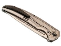 Складной нож TUOTOWN Espada, сталь Tmax, рукоять Grey Crystal Ti/Chaotic Gold CF